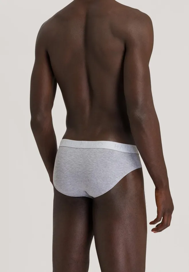 2Pack Cotton Briefs Lt Melangedeep Navy Men HANRO Multipacks