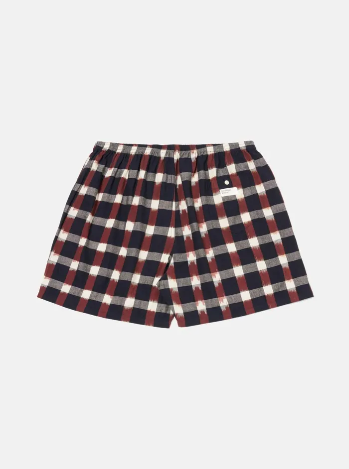 3 Pack Boxer Short In NavyBrown Check Ikat Men Universal Works Underwear