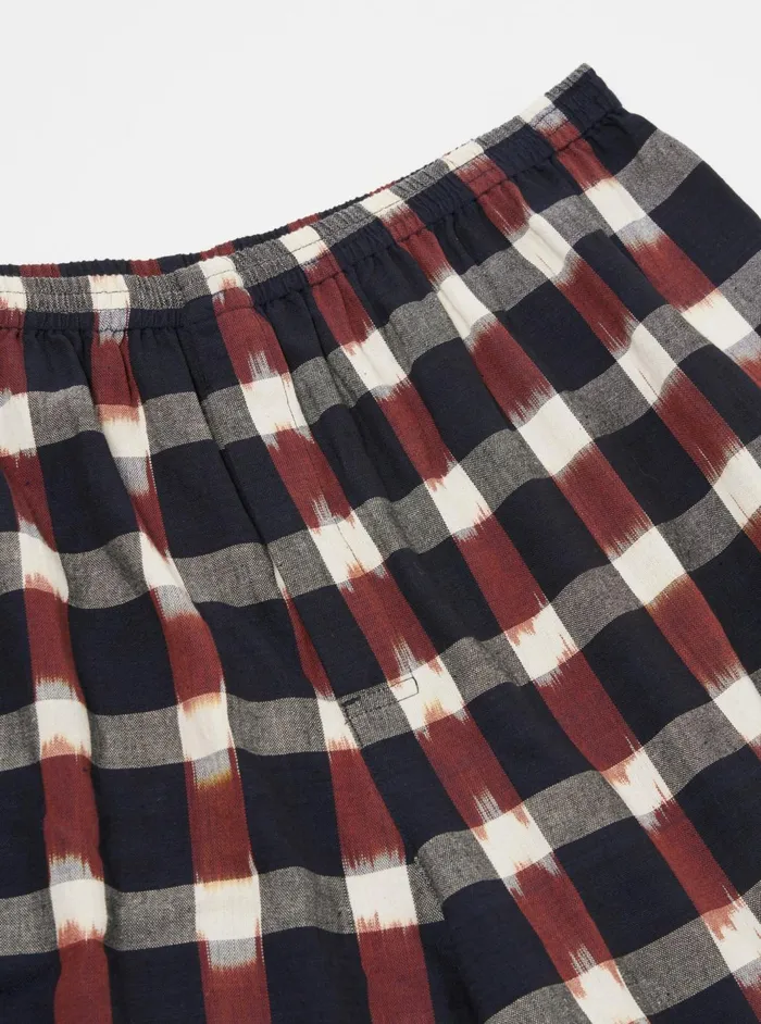 3 Pack Boxer Short In NavyBrown Check Ikat Men Universal Works Underwear