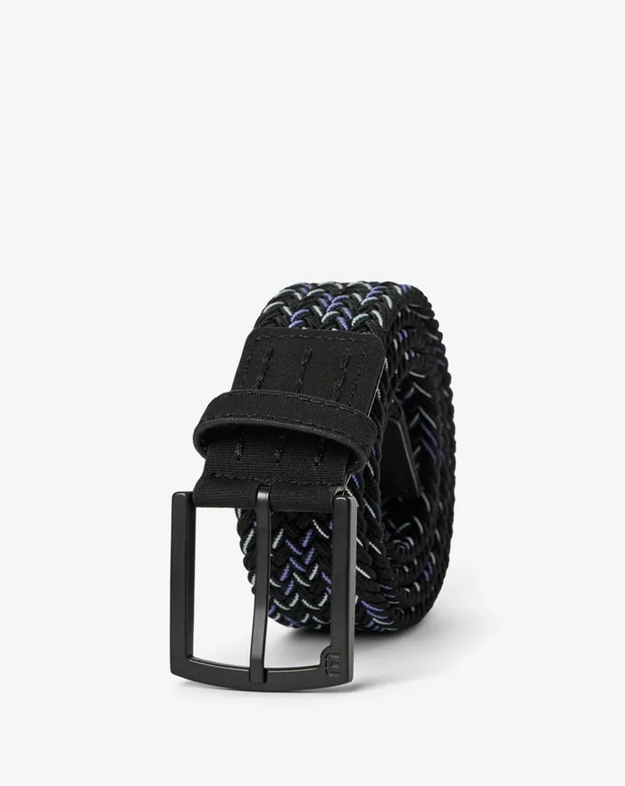 Accessories Belts TravisMathew LOCAL FLAVOR STRECH WOVEN BELT Black