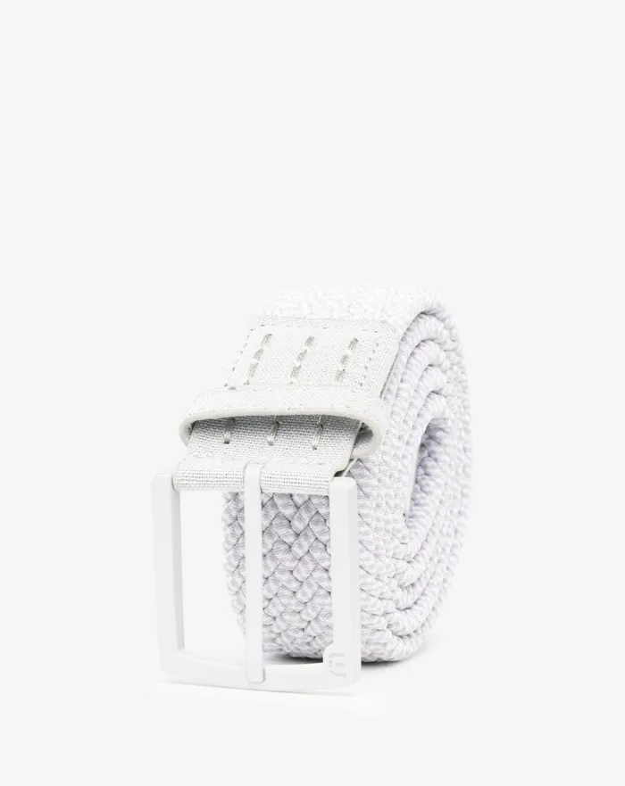 Accessories Belts TravisMathew STAGGERWING 20 STRETCH WOVEN BELT Heather Grey Pinstripe