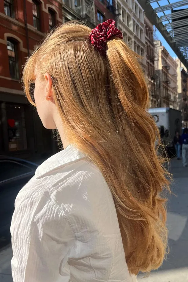 Accessories Floral Scrunchie Brandy Melville HAIR ACCESSORIES