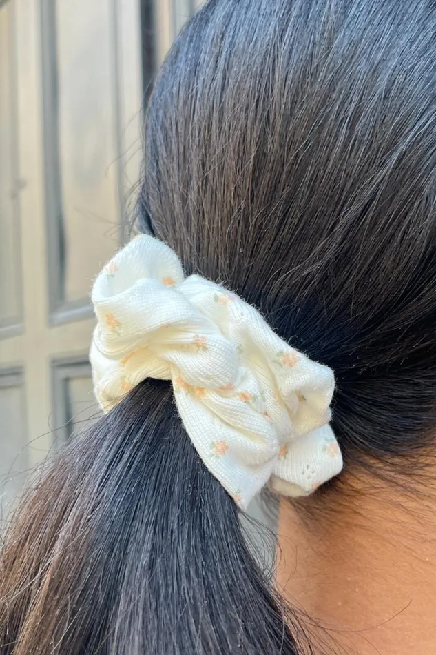 Accessories Floral Scrunchie Brandy Melville HAIR ACCESSORIES