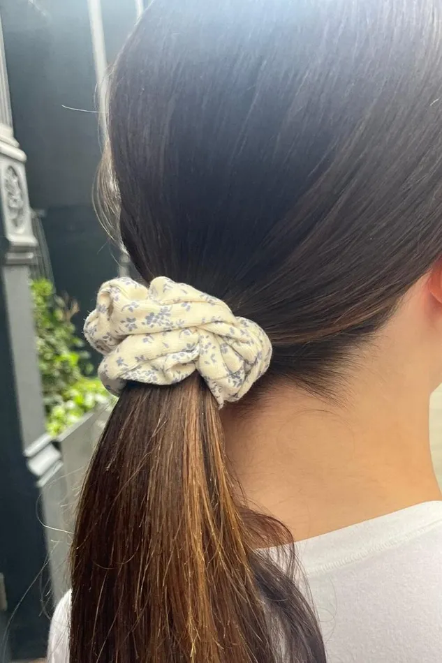 Accessories Floral Scrunchie Brandy Melville HAIR ACCESSORIES