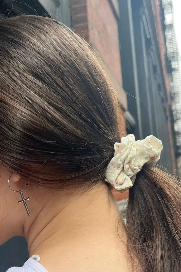 Accessories Floral Scrunchie Brandy Melville HAIR ACCESSORIES