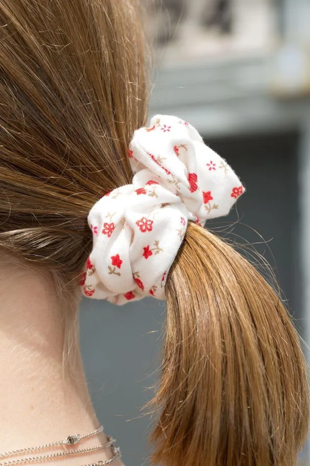 Accessories Floral Scrunchie Brandy Melville HAIR ACCESSORIES