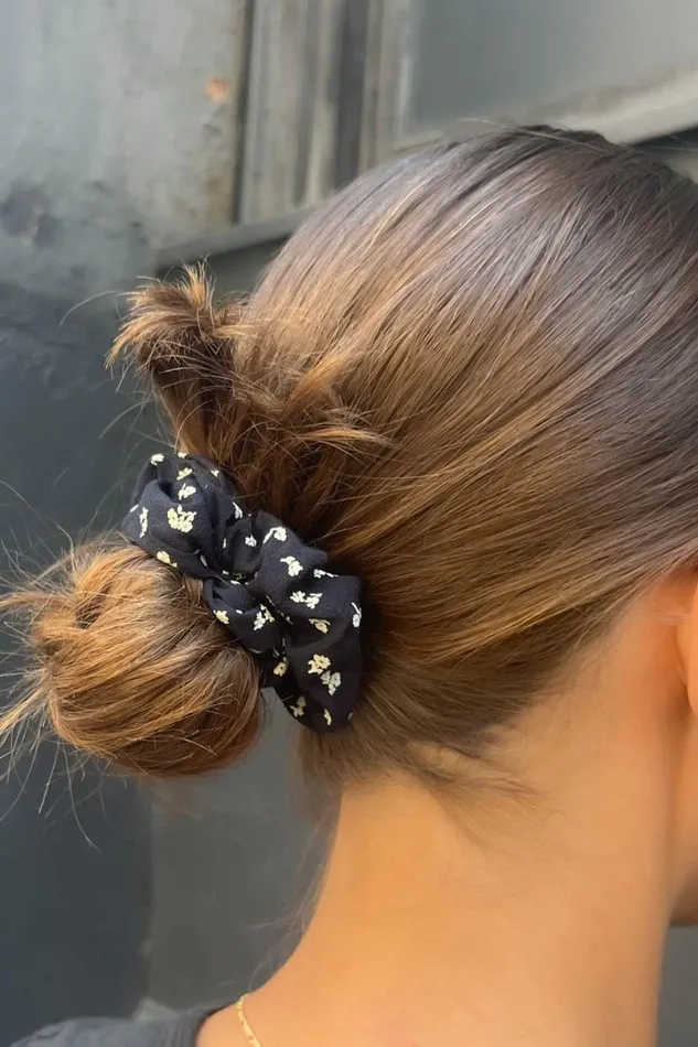 Accessories Floral Scrunchie Brandy Melville HAIR ACCESSORIES
