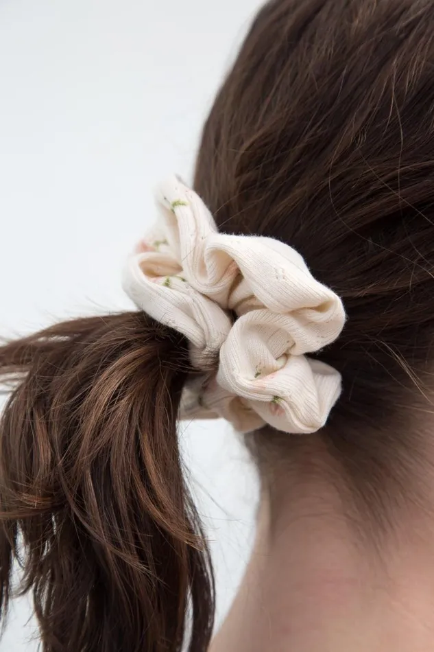 Accessories Floral Scrunchie Brandy Melville HAIR ACCESSORIES