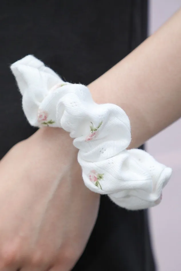 Accessories Floral Scrunchie Brandy Melville HAIR ACCESSORIES