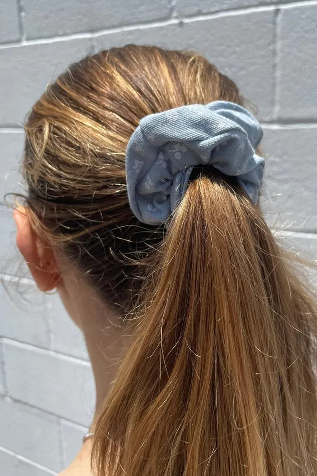 Accessories Floral Scrunchie Brandy Melville HAIR ACCESSORIES