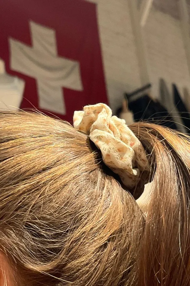 Accessories Floral Scrunchie Brandy Melville HAIR ACCESSORIES