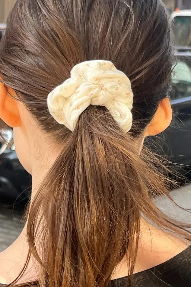 Accessories Floral Scrunchie Brandy Melville HAIR ACCESSORIES