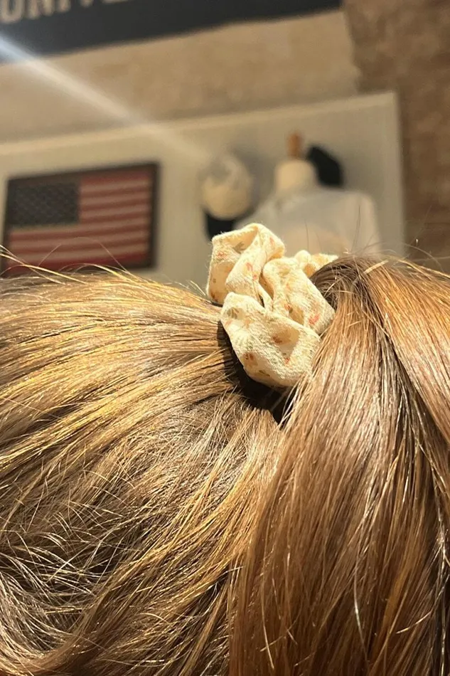 Accessories Floral Scrunchie Brandy Melville HAIR ACCESSORIES