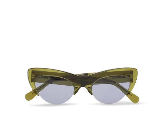 Accessories GANNI Sunglasses Cut CatEye Sunglasses Green Bay