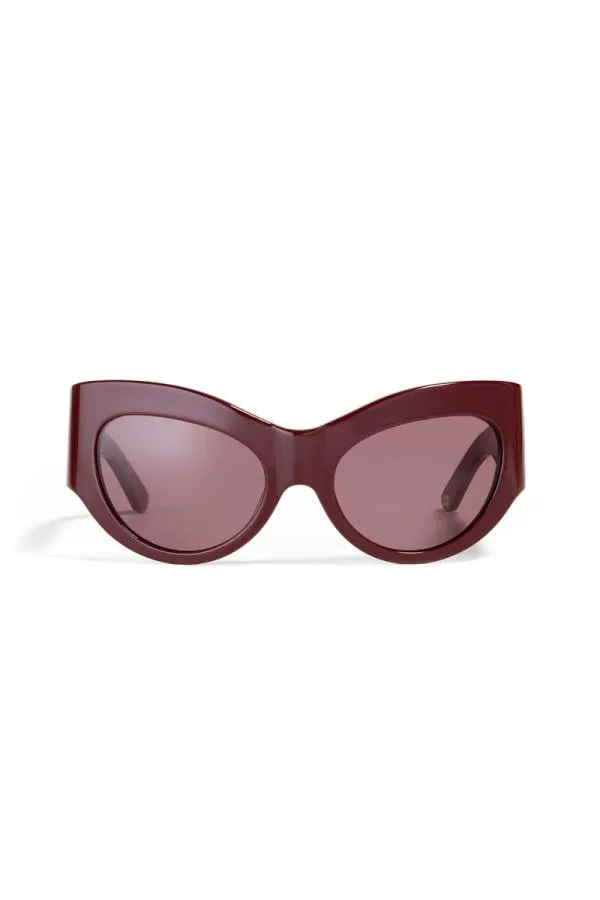 Accessories GANNI Sunglasses X ACE and TATE TRIXIE SUNGLASSES Burgundy