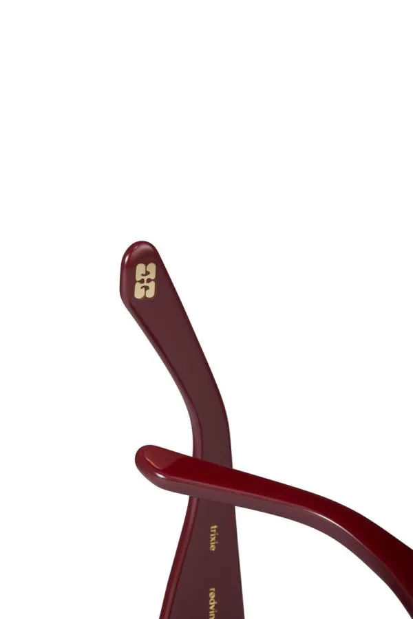 Accessories GANNI Sunglasses X ACE and TATE TRIXIE SUNGLASSES Burgundy