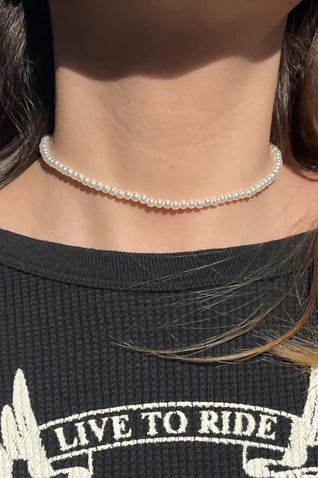 Accessories Pearl Necklace Brandy Melville JEWELRY