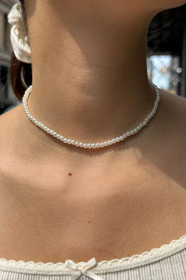 Accessories Pearl Necklace Brandy Melville JEWELRY