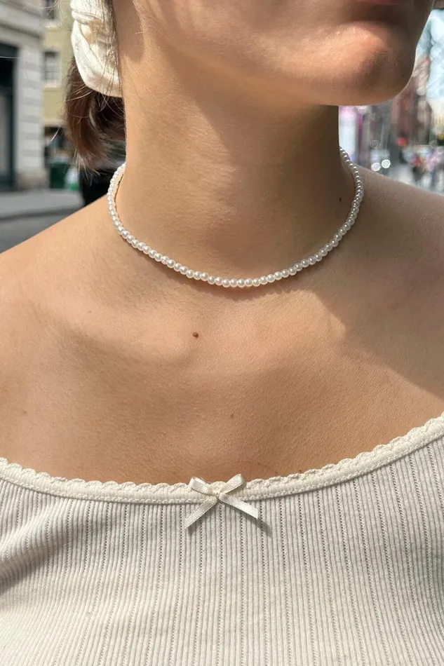 Accessories Pearl Necklace Brandy Melville JEWELRY