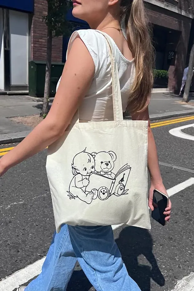 Accessories Reading Cherub Totebag Brandy Melville BAGS and BACKPACKS