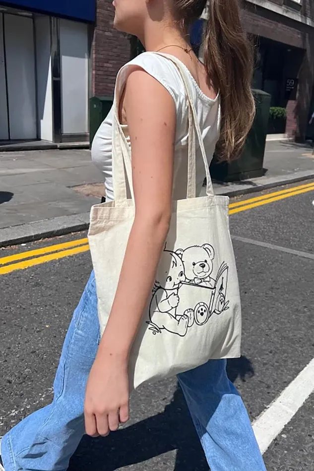 Accessories Reading Cherub Totebag Brandy Melville BAGS and BACKPACKS