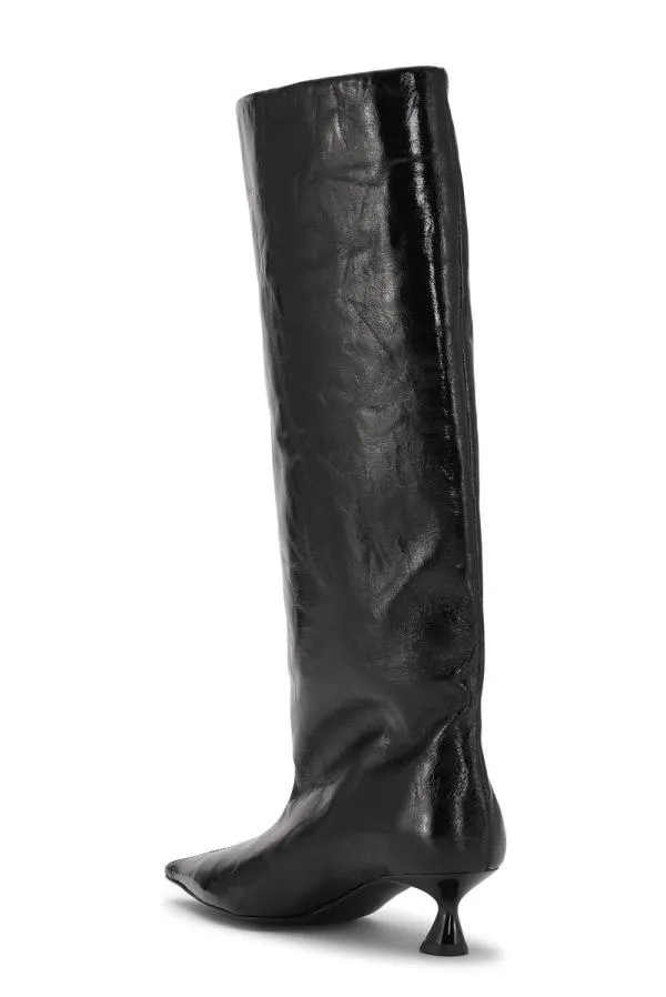 AccessoriesShoes GANNI Boots Black Soft Slouchy High Shaft Boots Black AccessoriesShoes GANNI Boots Black Soft Slouchy High Shaft Boots Black