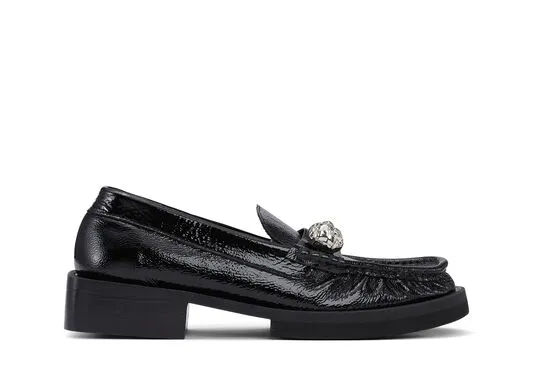AccessoriesShoes GANNI Flats Embellished Loafers Black