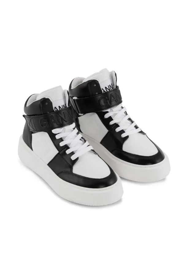 AccessoriesShoes GANNI Trainers BlackWhite Sporty Mix High Top Sneakers Blackwhite Vintage AccessoriesShoes GANNI Trainers BlackWhite Sporty Mix High Top Sneakers Blackwhite Vintage