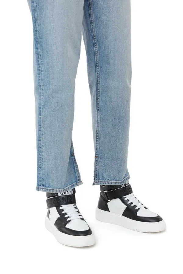 AccessoriesShoes GANNI Trainers BlackWhite Sporty Mix High Top Sneakers Blackwhite Vintage AccessoriesShoes GANNI Trainers BlackWhite Sporty Mix High Top Sneakers Blackwhite Vintage