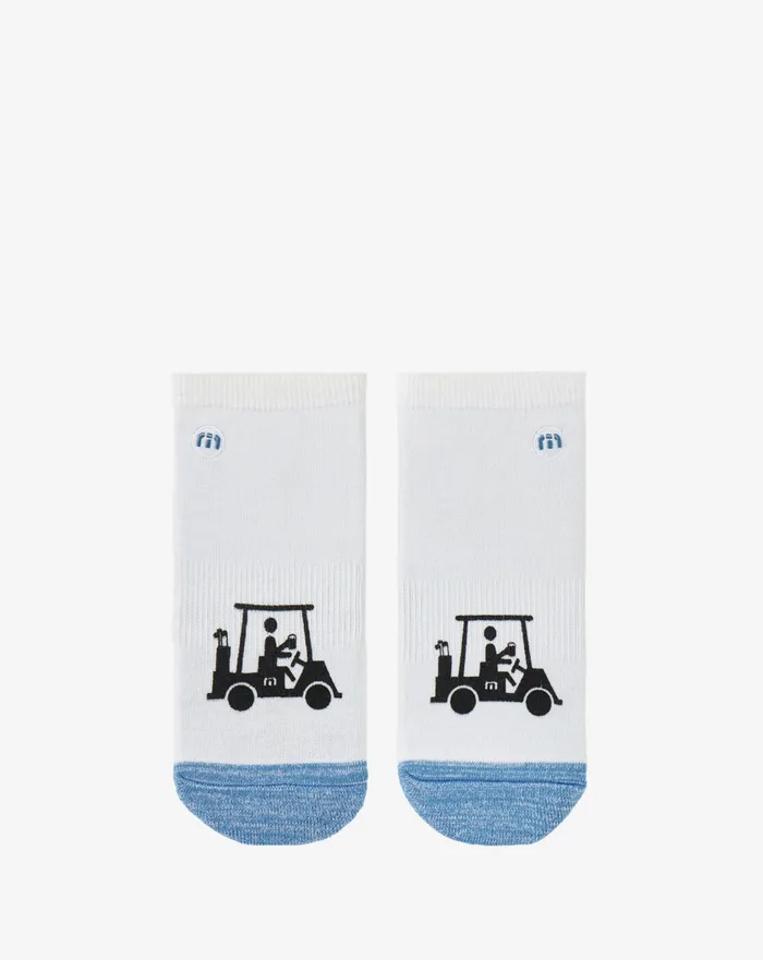 Accessories Socks TravisMathew LOST MAPES ANKLE SOCK White