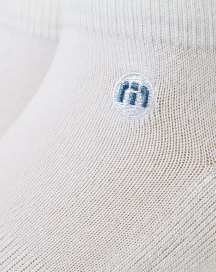 Accessories Socks TravisMathew LOST MAPES ANKLE SOCK White
