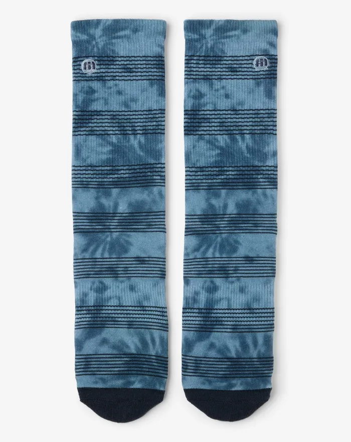 Accessories Socks TravisMathew PACIFIC PLUNGE CREW SOCK Light Teal