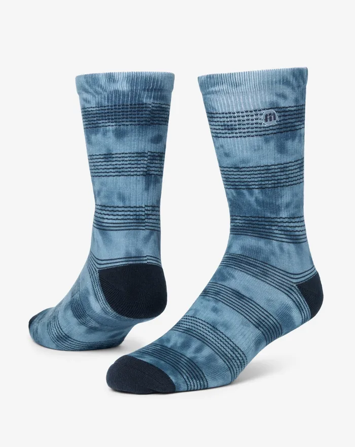 Accessories Socks TravisMathew PACIFIC PLUNGE CREW SOCK Light Teal