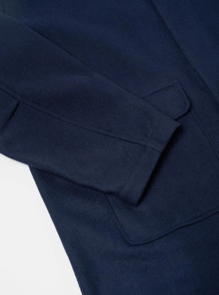 Account Coat In Navy Melton Men Universal Works Coats and Outerwear