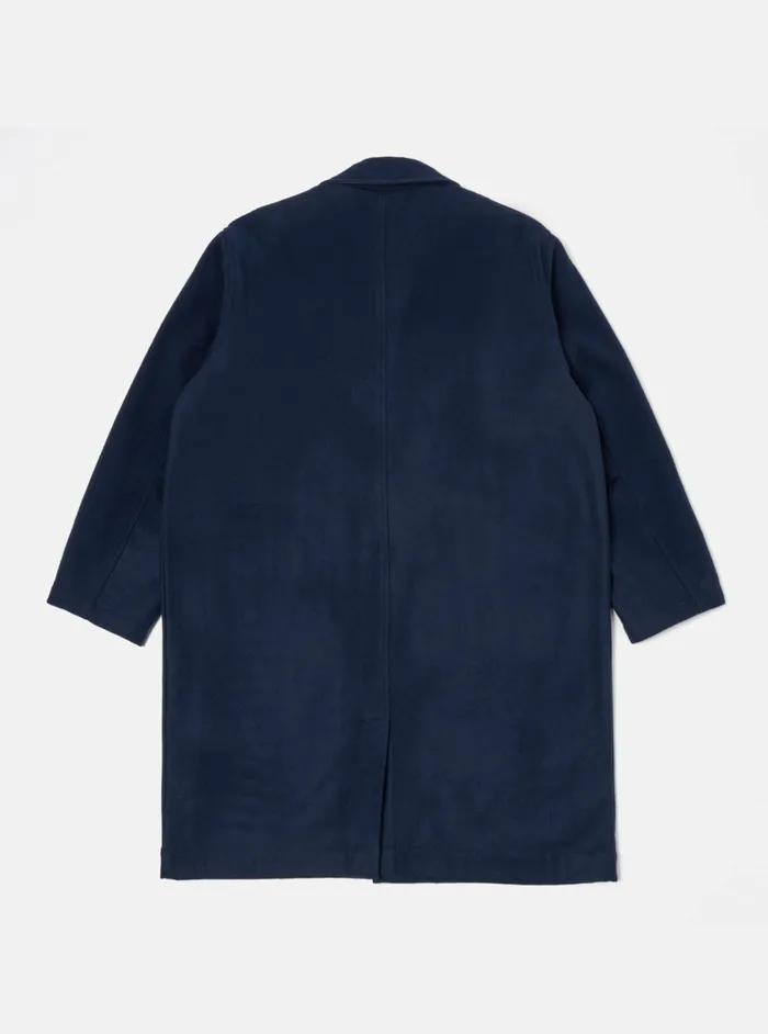 Account Coat In Navy Melton Men Universal Works Coats and Outerwear