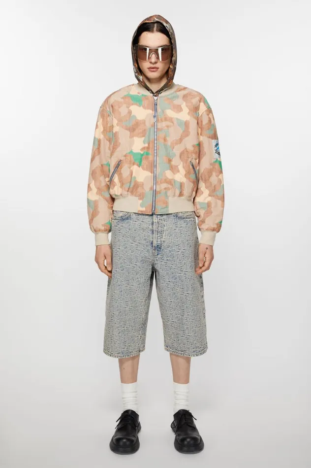Acne Studios Bomber Jacket Orangegreen Men Outerwear