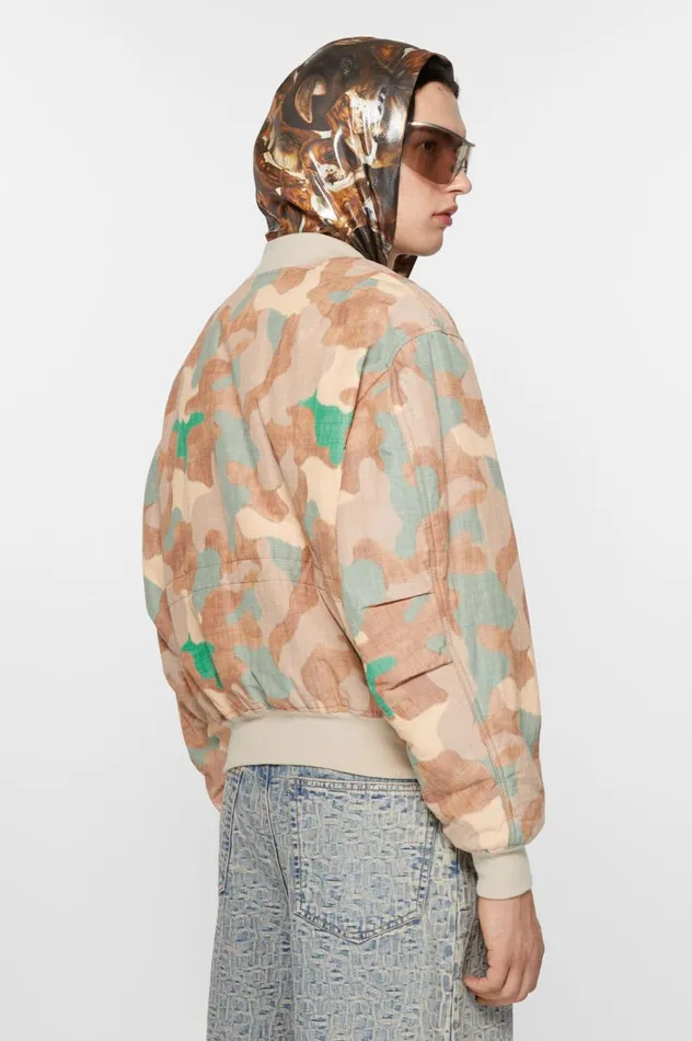 Acne Studios Bomber Jacket Orangegreen Men Outerwear