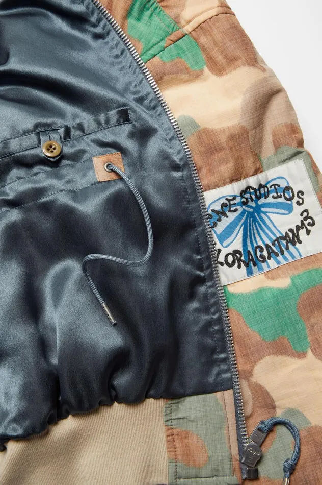 Acne Studios Bomber Jacket Orangegreen Men Outerwear