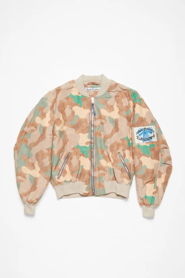 Acne Studios Bomber Jacket Orangegreen Men Outerwear
