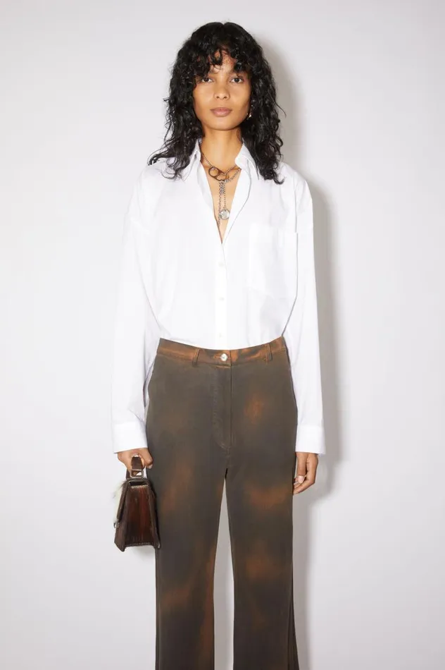 Acne Studios Buttonup Shirt White Women Shirts and Blouses