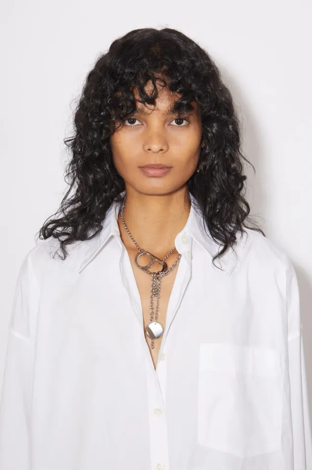 Acne Studios Buttonup Shirt White Women Shirts and Blouses