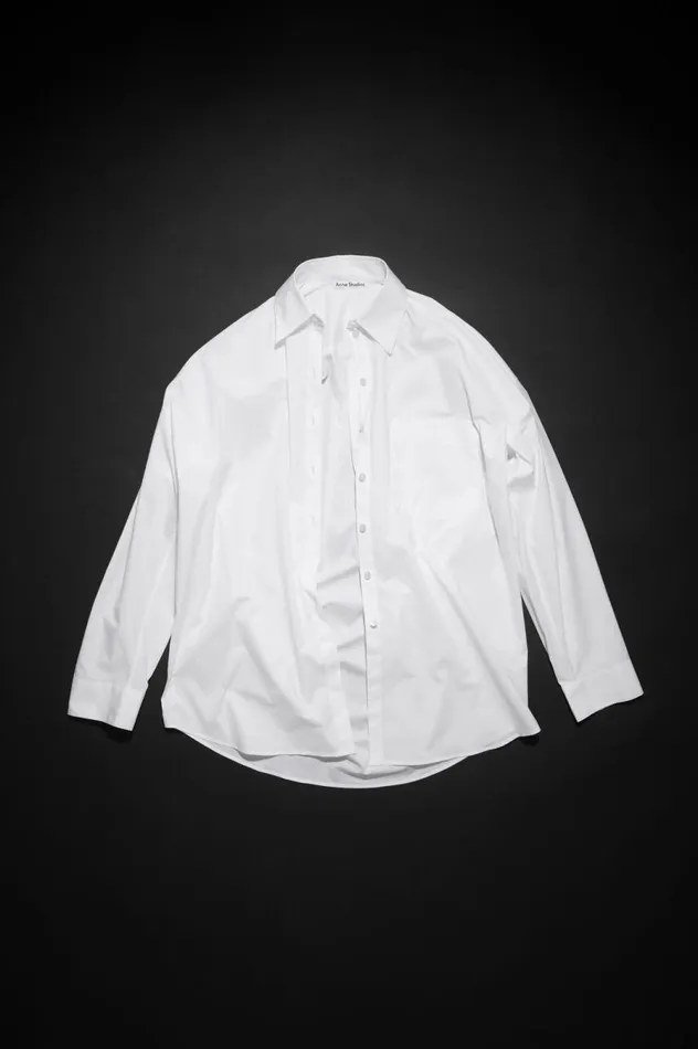 Acne Studios Buttonup Shirt White Women Shirts and Blouses