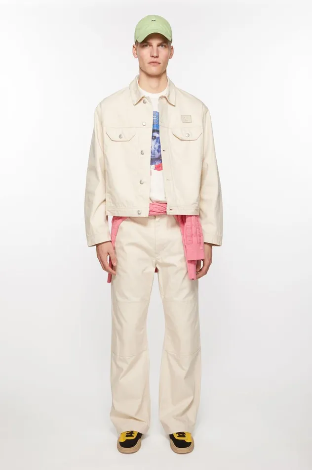 Acne Studios Canvas Jacket Oatmeal Melange Men Outerwear
