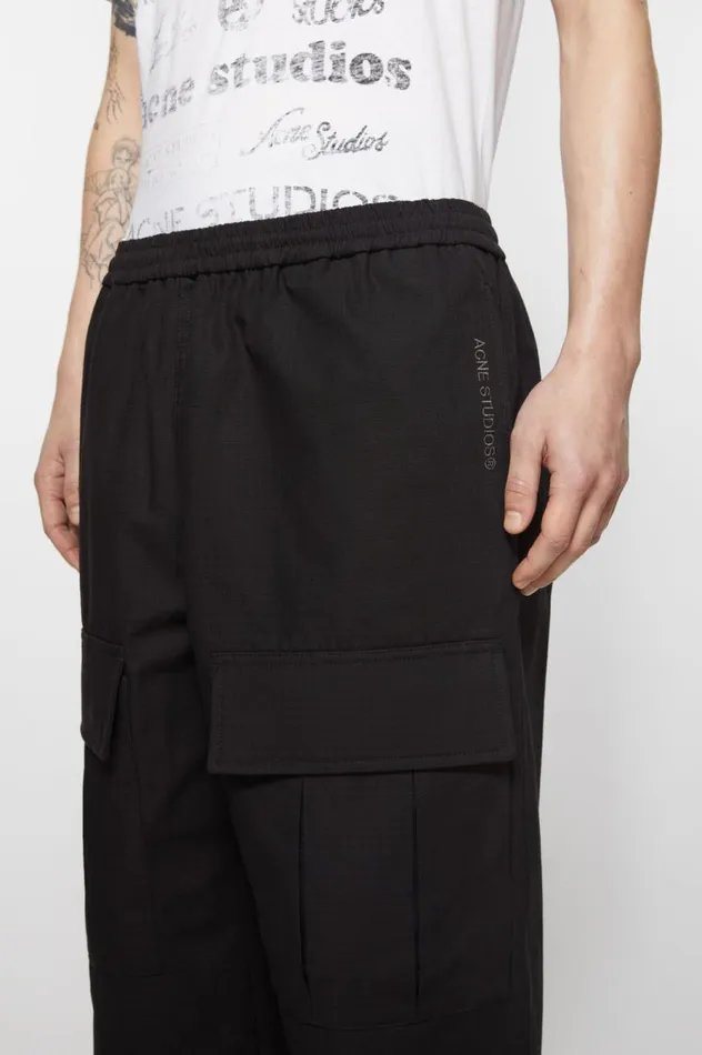 Acne Studios Cargo Trousers Black Black Men Trousers