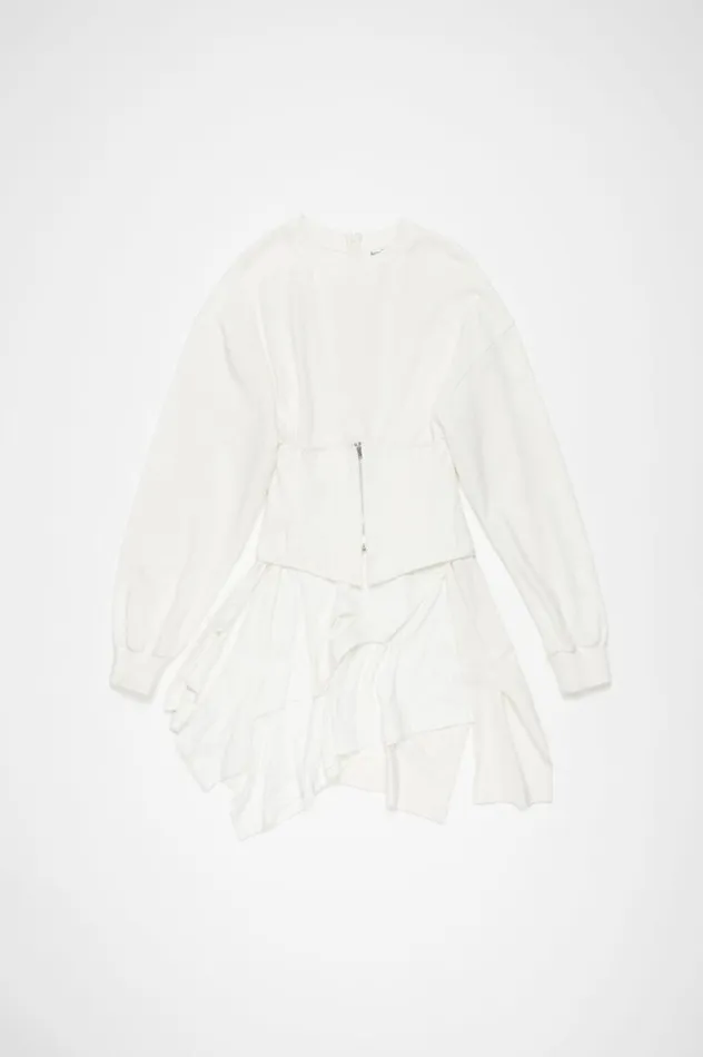 Acne Studios Corset Dress White Women Dresses
