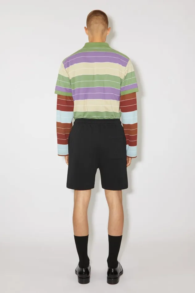 Acne Studios Cotton Sweat Shorts Black Men Shorts