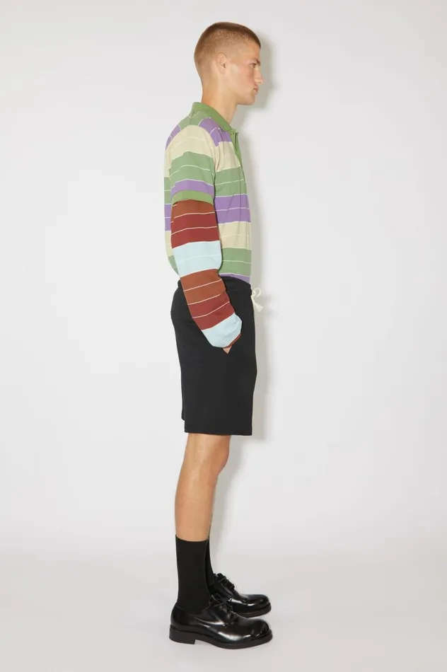 Acne Studios Cotton Sweat Shorts Black Men Shorts