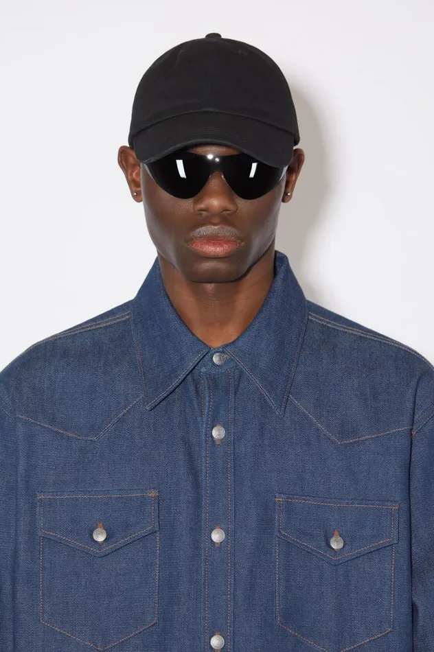 Acne Studios Denim Buttonup Shirt Indigo Blue Men Shirts