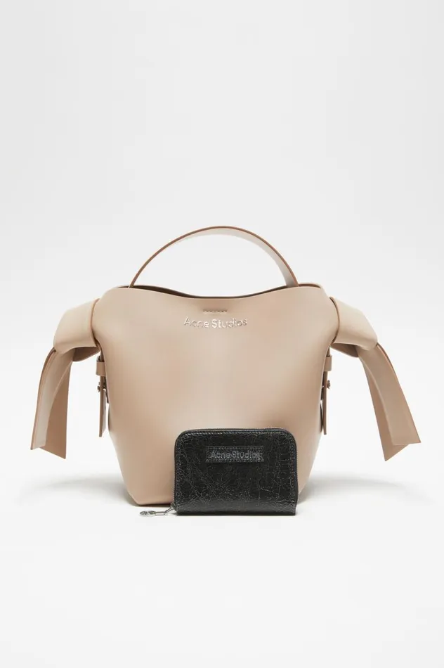 Acne Studios Leather Zip Wallet Black Women Small Leather Goods