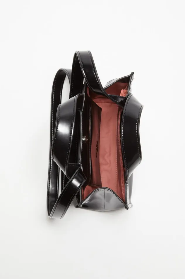 Acne Studios Logo Mini Shoulder Tote Bag Black Women Bags
